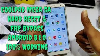 Coolpad mega 5A Hard Reset And Frp Bypass without PC | Lucky mobile service