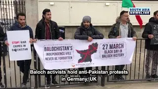 Baloch activists hold anti-Pakistan protests in Germany, UK
