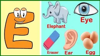 Kids learn to E for  elephant #childrenslearning 