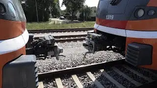 Соединение Штадлерских поездов на ст. Кейла / Coupling of Stadler EMU trains at Keila station