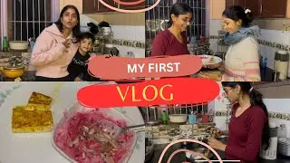 My first vlog | Cooking👩‍🍳| Paneer salad | Daily fun