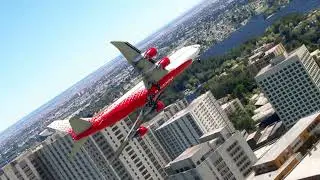Absolutely crazy / dangerous landing at beautifull airport,,game