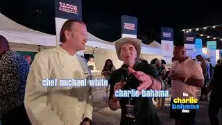 Chef Michael White with Charlie Bahama at Atlantis in The Bahamas