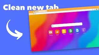 ✨ Clean new tab