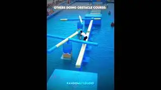 The fastest obstacle course finish 🥶
