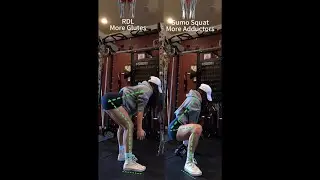 Dumbbell RDL vs Sumo squat know the differences, more glutes versus more adductors