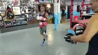 Peewee Boxing Class at Johns boxing gym located in the Bronx and taught by Coach Sergio LeBron