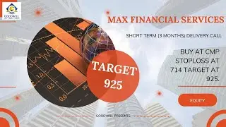 Stock in Focus | Max Financial Services one of India's Largest Private Life Insurance Company.