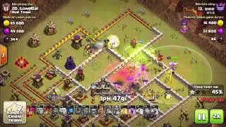 Clash of clans ll War Base TH 10.75 ll Anti 3 Star ll Replay