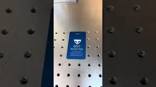 Today&rsquo;s Share: Testing the Cloudray MP-60 60W Fiber Laser Marking Machine On Anodized Aluminum