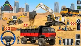 🔥 Morden JCB Road Construction 3D Simulator Game || Android Mobile IOS Gameplay 