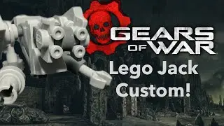 Lego Gears Of War Custom Jack + Instructions!