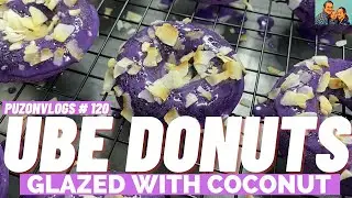 PUZONVLOGS #120 : UBE DONUTS WITH COCONUT GLAZE RECIPE [STEP BY STEP] | #COOKINGWITHMAYORA