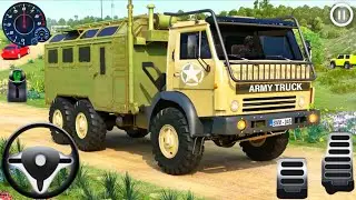 New Truck Simulator Army Games 3D 2025 - Army Truck Driving Cargo Games - Android Gameplay