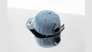 Ripped Denim Baseball Cap