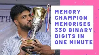 Memory Champion memorises 330 Binary Digits in 1 minute | Practice session.