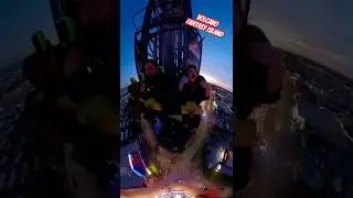 Volcano Fantasy Island #volcano #drop #tower #ride #insta360 #scary #wow #fun #shorts