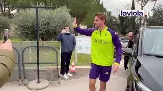 Daniele Rugani &egrave; arrivato a Villa Donatello per le visite mediche 