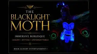 Blacklight Moth Burlesque | Mythic Ritual Performance | Luxury Event Entertainment Chicago