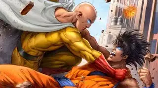 Goku vs saitama &vageta vs super man full fight in Hindi dubbing 😎