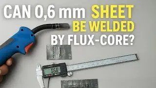 Can flux core welding car body panels let's see