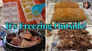 A Foot of Snow Is Coming&hellip; Time to Cook! Bread + Soup Bones + Pulled Beef