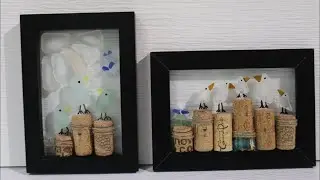 More Sea Glass Birds on Posts