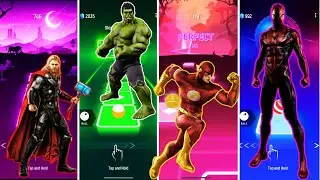Thor vs Hulk vs flash vs Spider Man coffin dance EDM RUSH