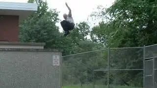 Stefan Brandow // FR skates // 50/50 Balance Frames // Chroma Wheels // Jumps off roof with spins