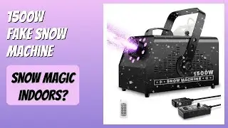 REVIEW (2025): 1500W Fake Snow Machine. Features