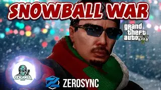 Raja Babu Epic Snowball Fight Event in ZeroSync GTA V RP Server! (India) 🔥