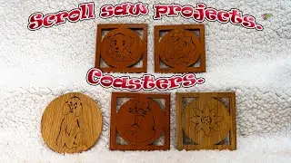 Scroll saw projects. Coasters