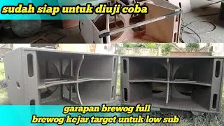 Sudah siap untuk diuji coba garapan brewog box anak gajahan 15 inch