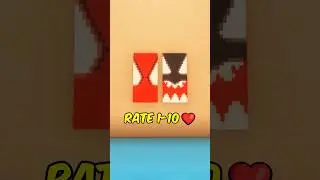 Minecraft Spiderman and Venom Banner😱 #shorts #minecraft