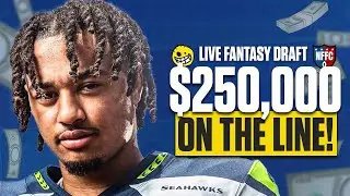 Drafting for $250,000 on NFFC! Fantasy Football High-Stakes Livestream