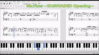 「Mr.Fixer」「ミスターフィクサー」 ID:INVADED Opening 【Sou】 楽譜 piano sheet music  歌詞付き Lyricsやさしく弾ける/CosmosMusic