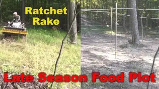 Mini Food Plot with Tractor Rake #foodplots #ratchetrake #tractorake