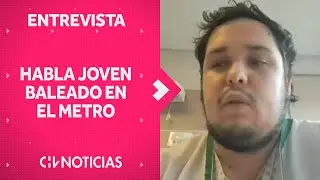 EXCLUSIVO | Habla joven que fue baleado en estaci&oacute;n Los Dominicos del Metro de Santiago