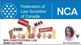 NCA Canadian CONSTITUTIONAL Law│Demo-Equality/Section15/CharterCourse│Notes IRAC│Tutor│Cheenu Sharma