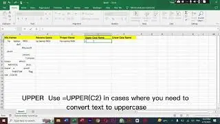 Convert your Data in lower, Upper and Remove Space| Excel Data |@dailybites-db