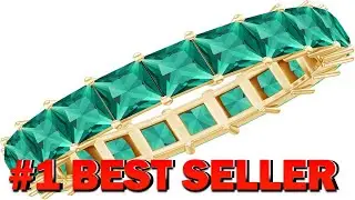 Rosec Jewels Certified Lab Grown Emerald Full Eternity Ring AAAA Quality Emerald - B0CZ768GT4