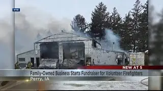 Iowa internet provider recovering from blaze starts volunteer firefighter fundraiser