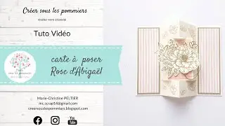 Tuto créatif : une carte à poser - Collection Rose d'Abigaël