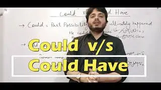 Could v/s Could Have | Modal Verbs | By Syed Ali Raza Kazmi