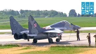 MIKOJAN-GUREWITSCH MIG-29 POLISH AIR FORCE JET AIRSHOW FLIGHT ILA BERLIN AIR SHOW