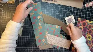 Scrappy Saturday! - Autumn Pockets from Scrapbook Paper Scraps!