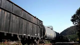 CSX Q434 at Iona Island with a AMT ALP45DP being towed