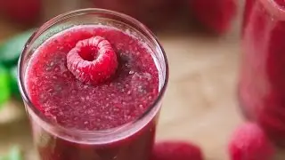 Cranberry Raspberry Chia Lemonade