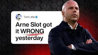 Arne Slot got it WRONG yesterday. Let me break it down for you...