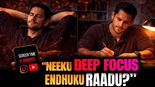Day 3 🔥of  8 days Laser Focus Challenge 🚀 | 1% Mindset | Study Motivation In Telugu